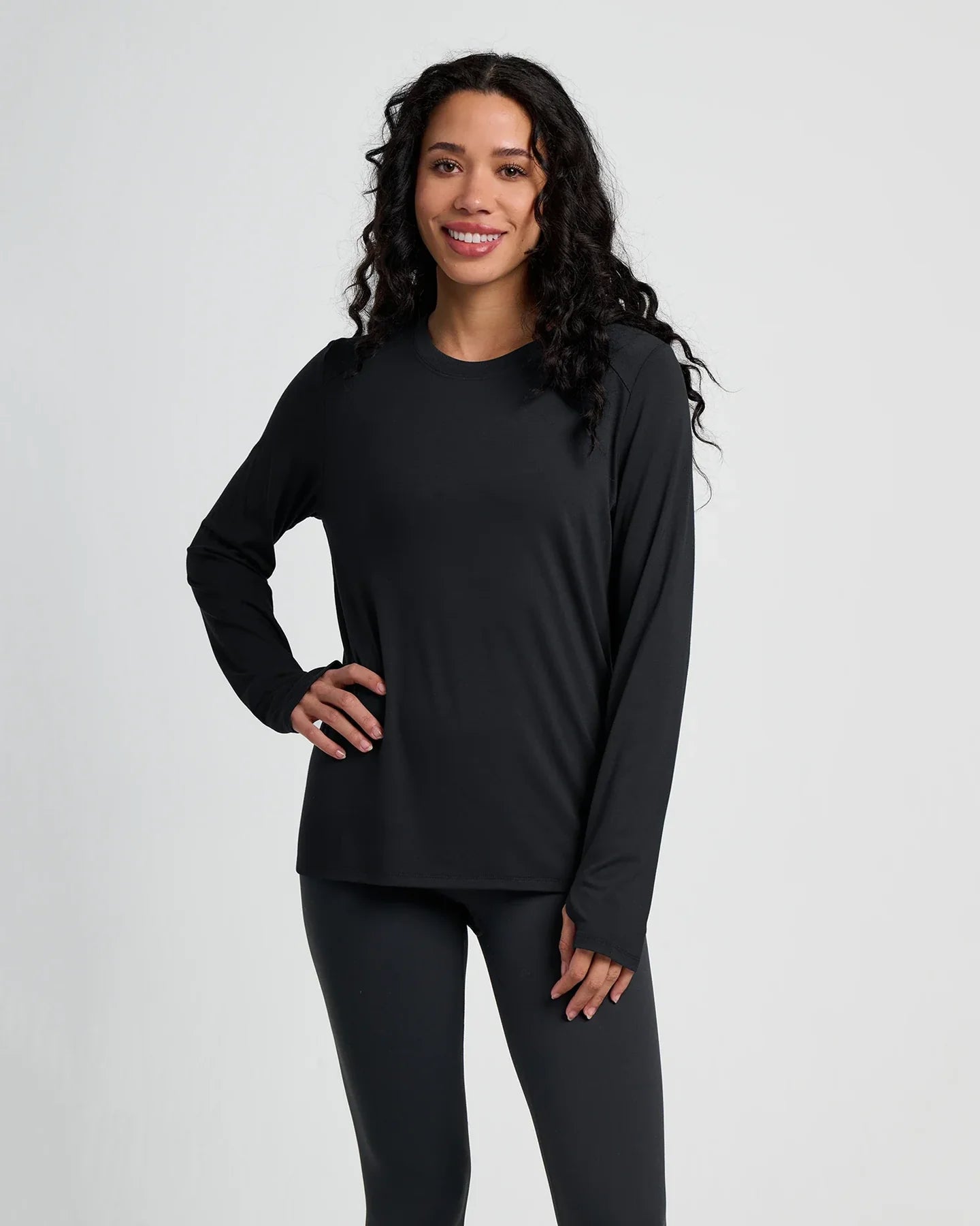 Free Fly Women's Bamboo Shade Long Sleeve II | Black