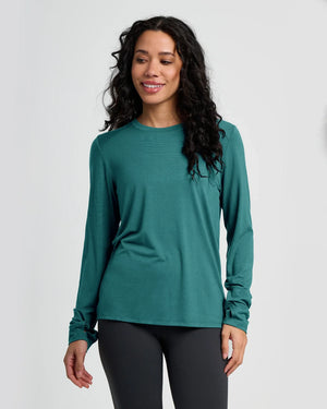 Free Fly Women's Bamboo Shade Long Sleeve II | Sea Pine