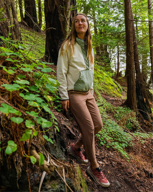 Free Fly Women's Gridback Fleece Snap Pullover | Forest