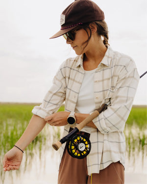 Free Fly Women's Seawool Flannel Shirt | Birch Plaid