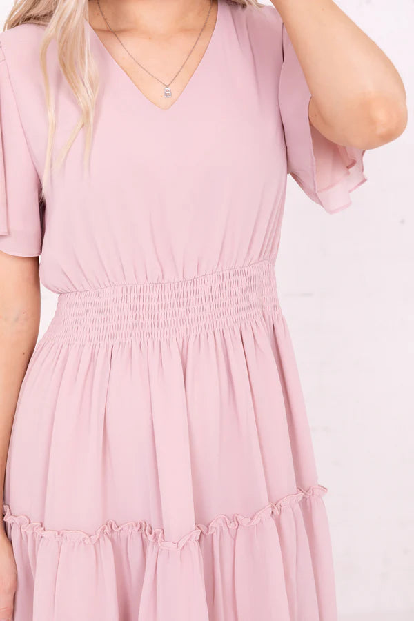 The Jemma Dress / Blush Pink