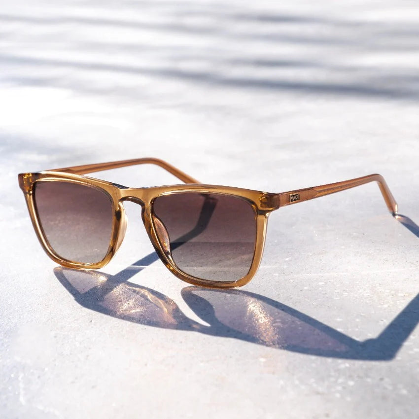 Wear Me Pro Wesley Sunglasses | Crystal Brown Frame / Brown Lens