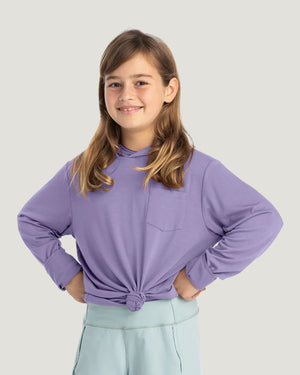 Free Fly Youth Bamboo Shade Hoodie | Bright Lavender