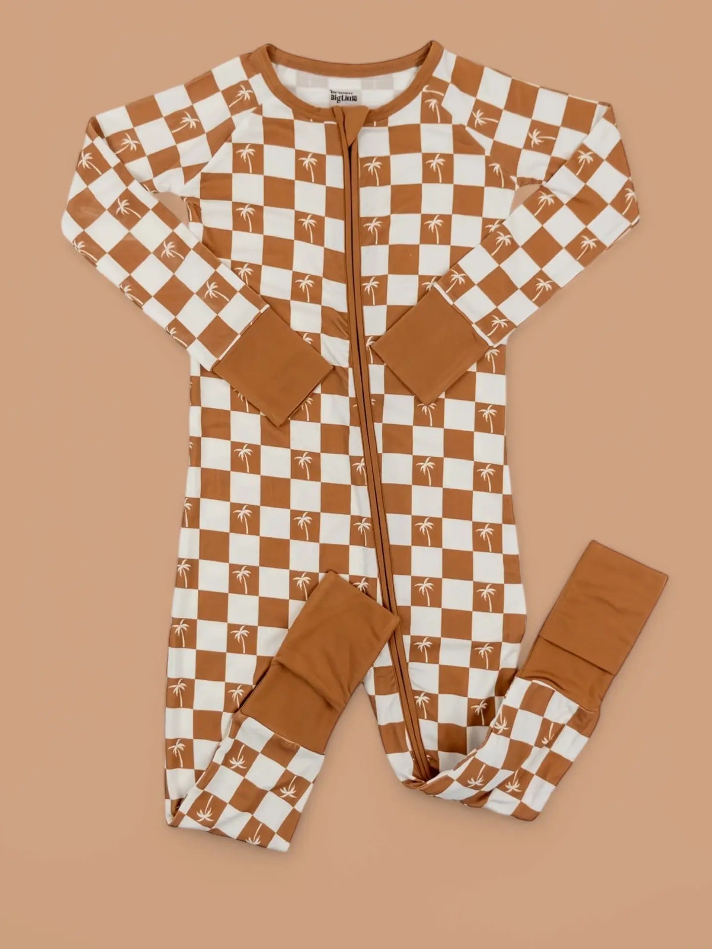 Sandy Beach Checkers Dream Romper