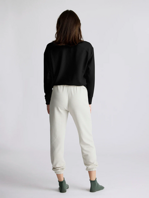 Free Fly Women's Waffle Long Sleeve Henley | Black Sand