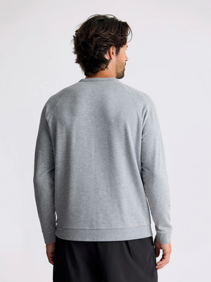 Free Fly Men's Bamboo Lightweight Fleece Crew | Heather Grey