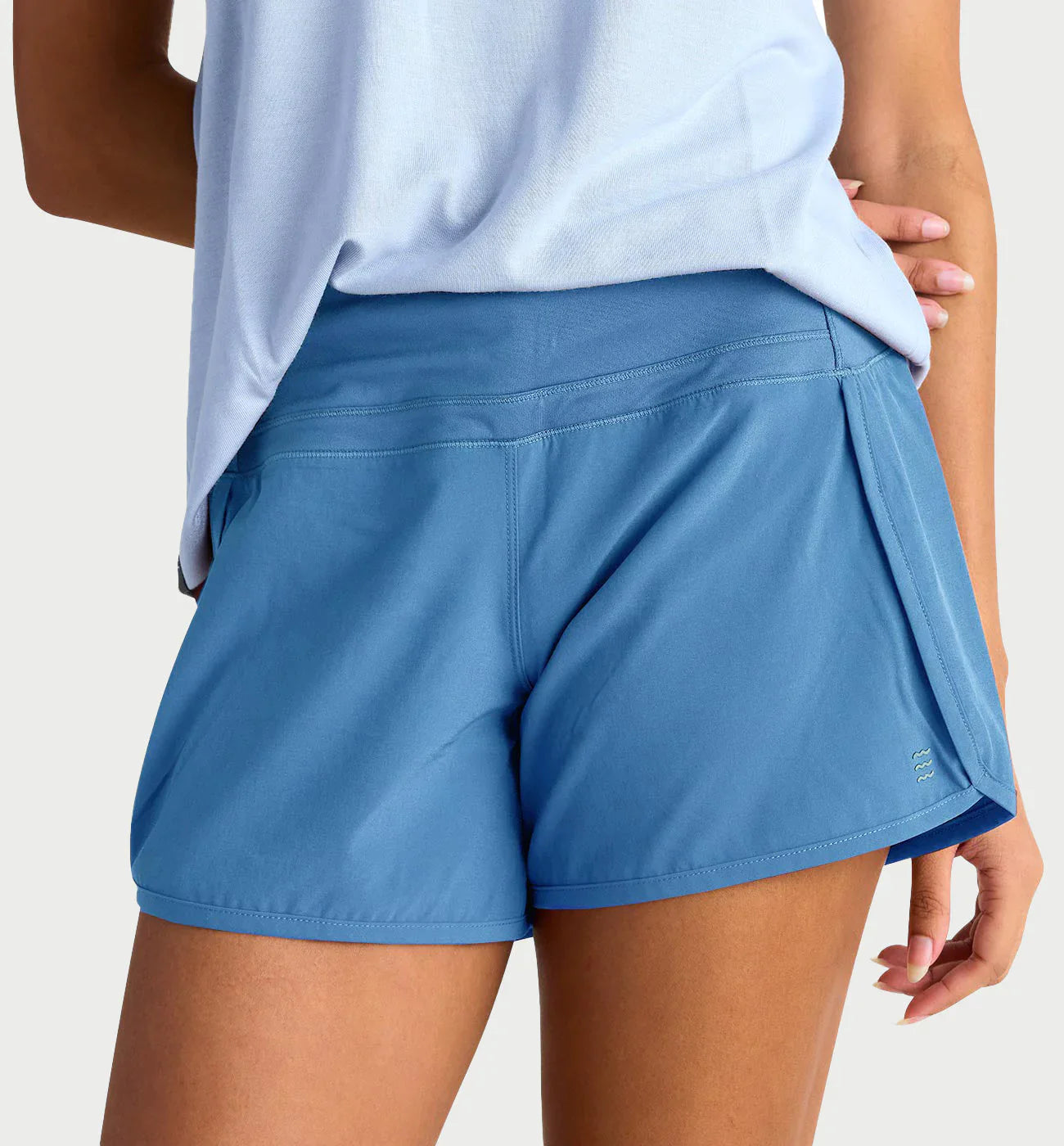 Free Fly Women's Bamboo Lined Breeze Shorts - 4" Inseam / Shadow Blue