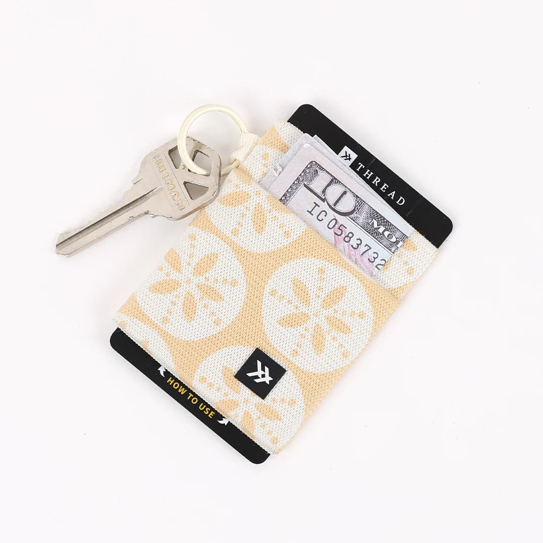 Thread Wallets - Sand Dollar Elastic Wallet