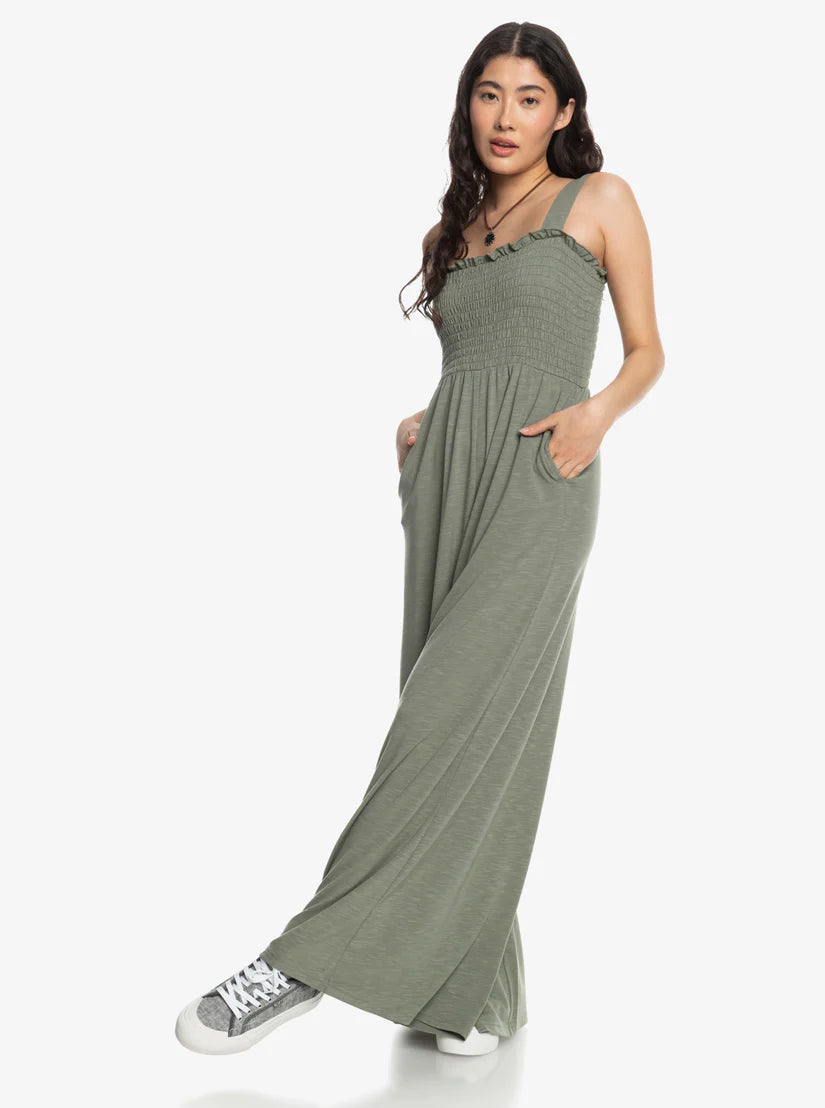 Roxy Just Passing by Jumpsuit | Agave Green