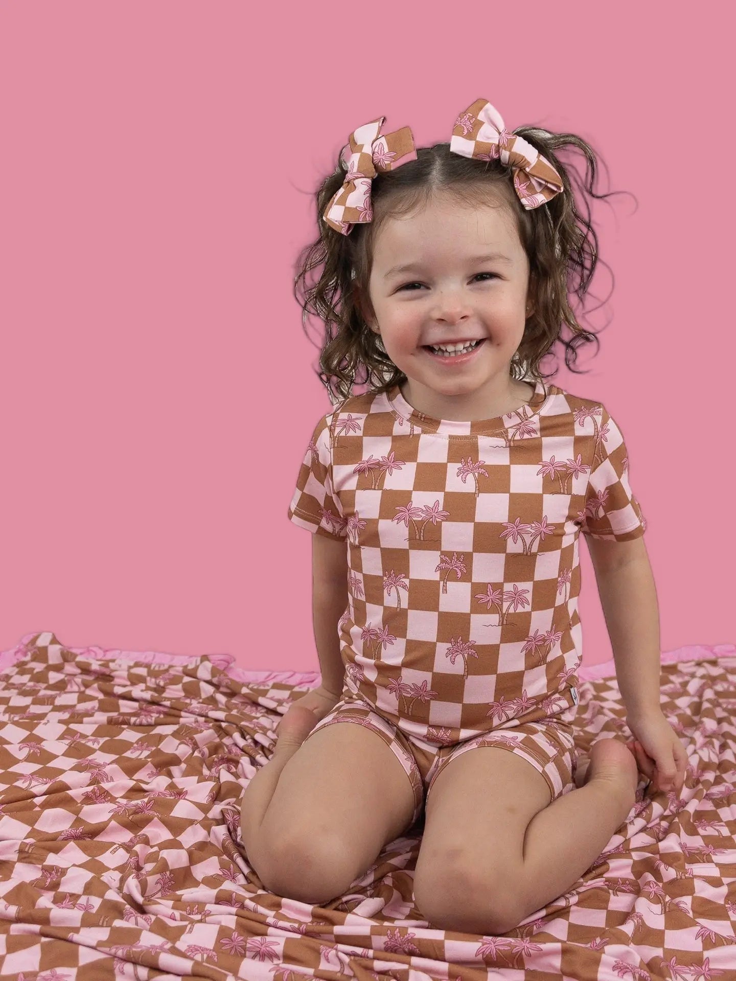 Sunset Beach Checkers Dream Short Set