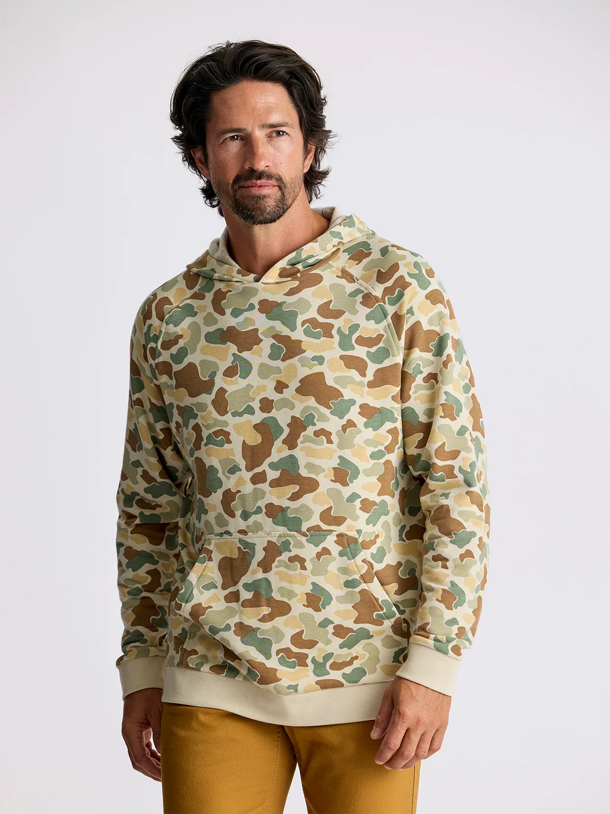 Free Fly Men's Bamboo Lightweight Fleece Hoodie | Vintage Camo