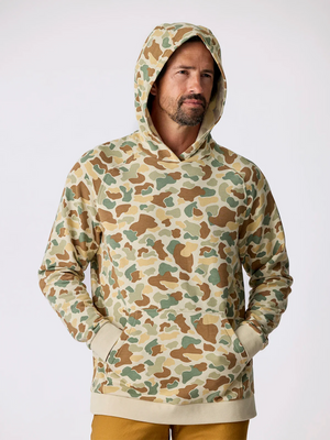 Free Fly Men's Bamboo Lightweight Fleece Hoodie | Vintage Camo