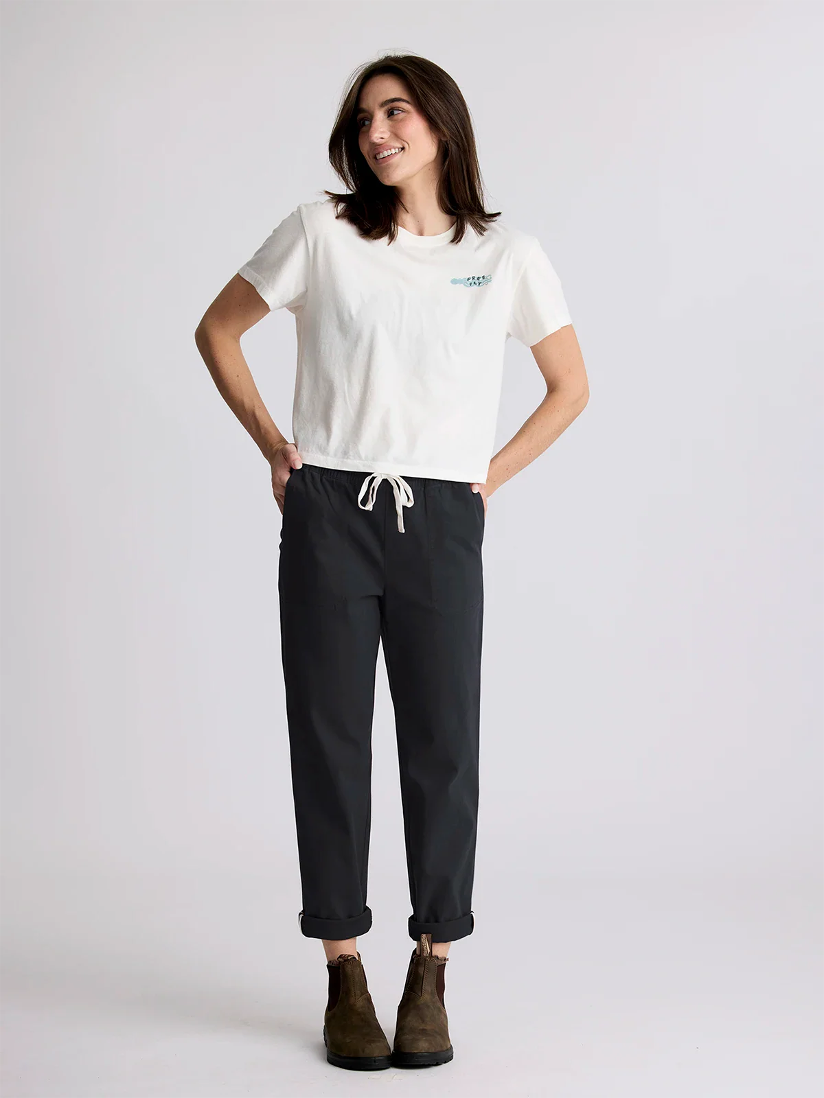 Free Fly Women's Pacifica Twill Pant | Black Sand