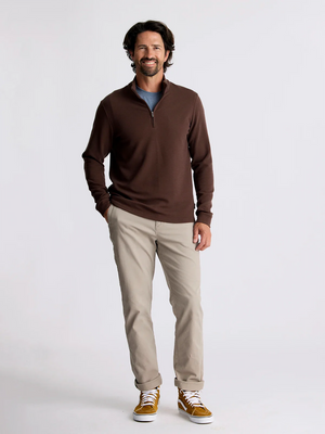 Free Men's Waffle Quarter Zip | Chestnut