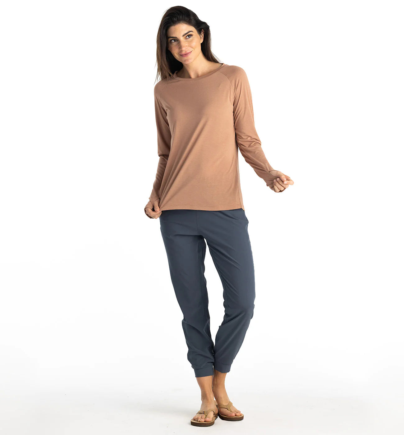 Free Fly Women's Bamboo Light Weight Long Sleeve II | Canyon Clay