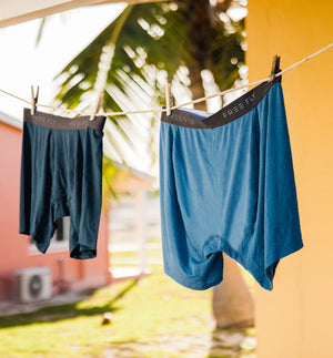Free Fly Men's Bamboo Motion Boxer Brief | Slate Blue