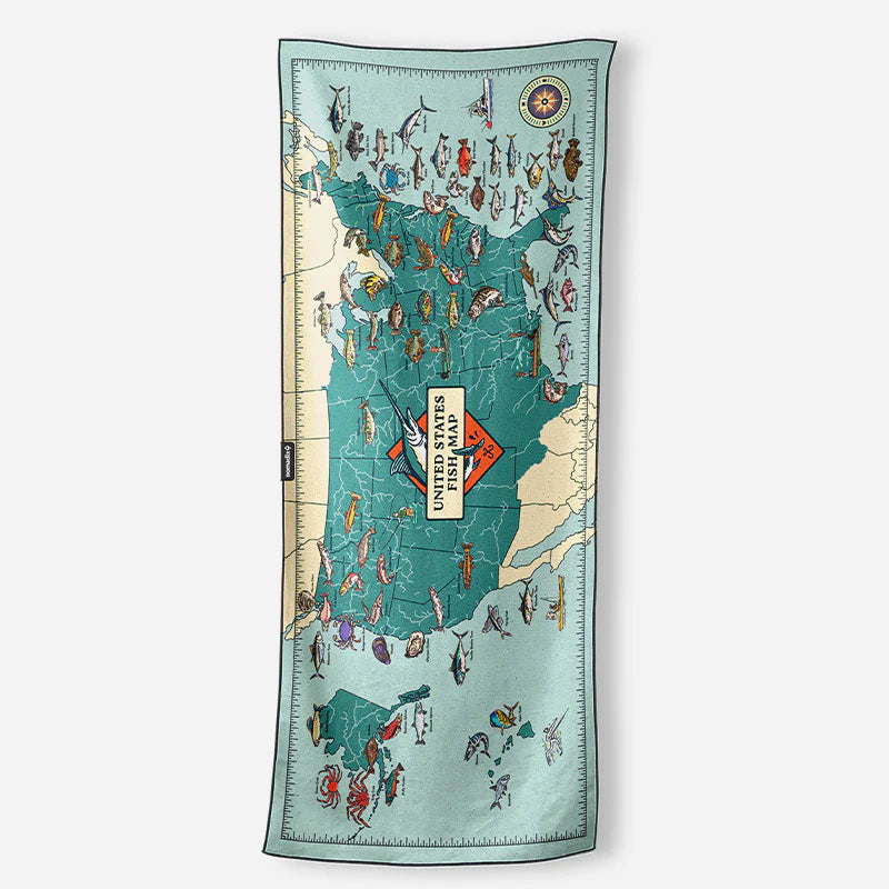 The Original Nomadix Towel | United States Fish Map