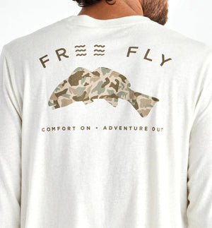 Free Fly Redfish Camo Long Sleeve Tee