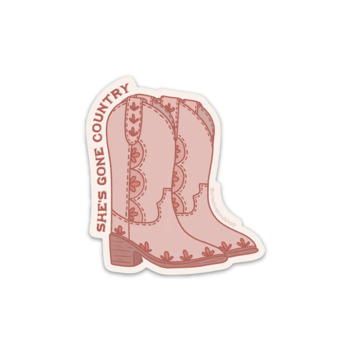 Country Boots Sticker