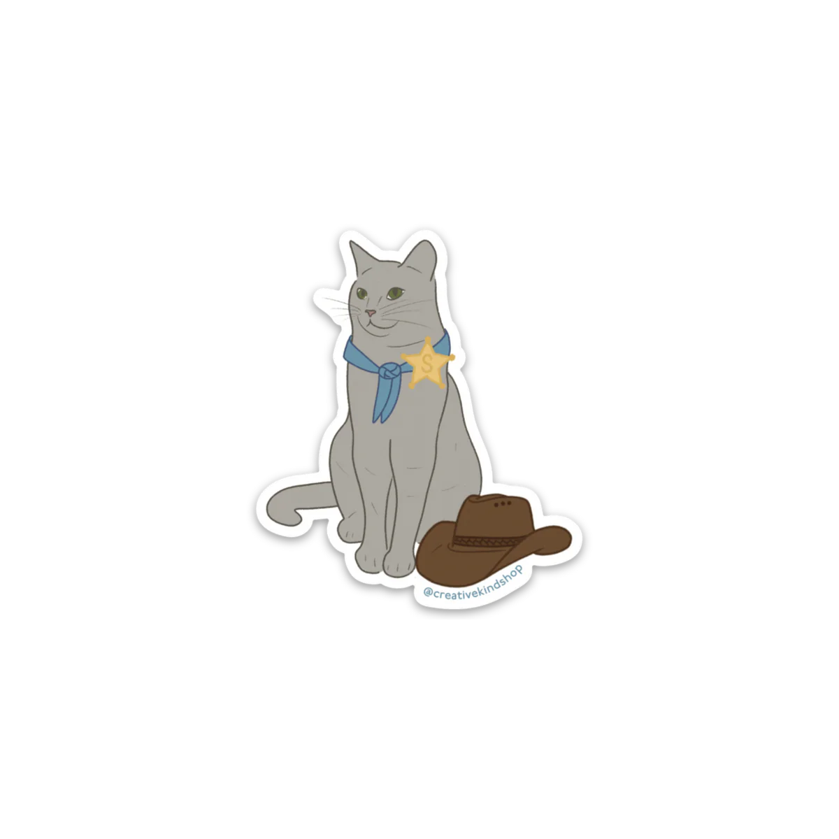 Sheriff Cat Sticker