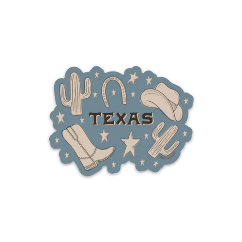 Texas Sketch Sticker