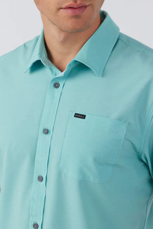 O'Neill TRVLR UPF Traverse Solid Shirt - Aqua
