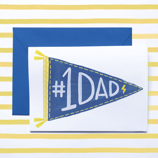 Pennant Flag # 1 Dad Card