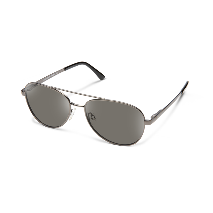 Suncloud Optics Callsign Sunglasses Gunmetal: Polarized Grey