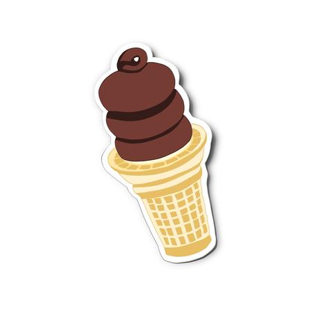 Dipped Cone Sticker