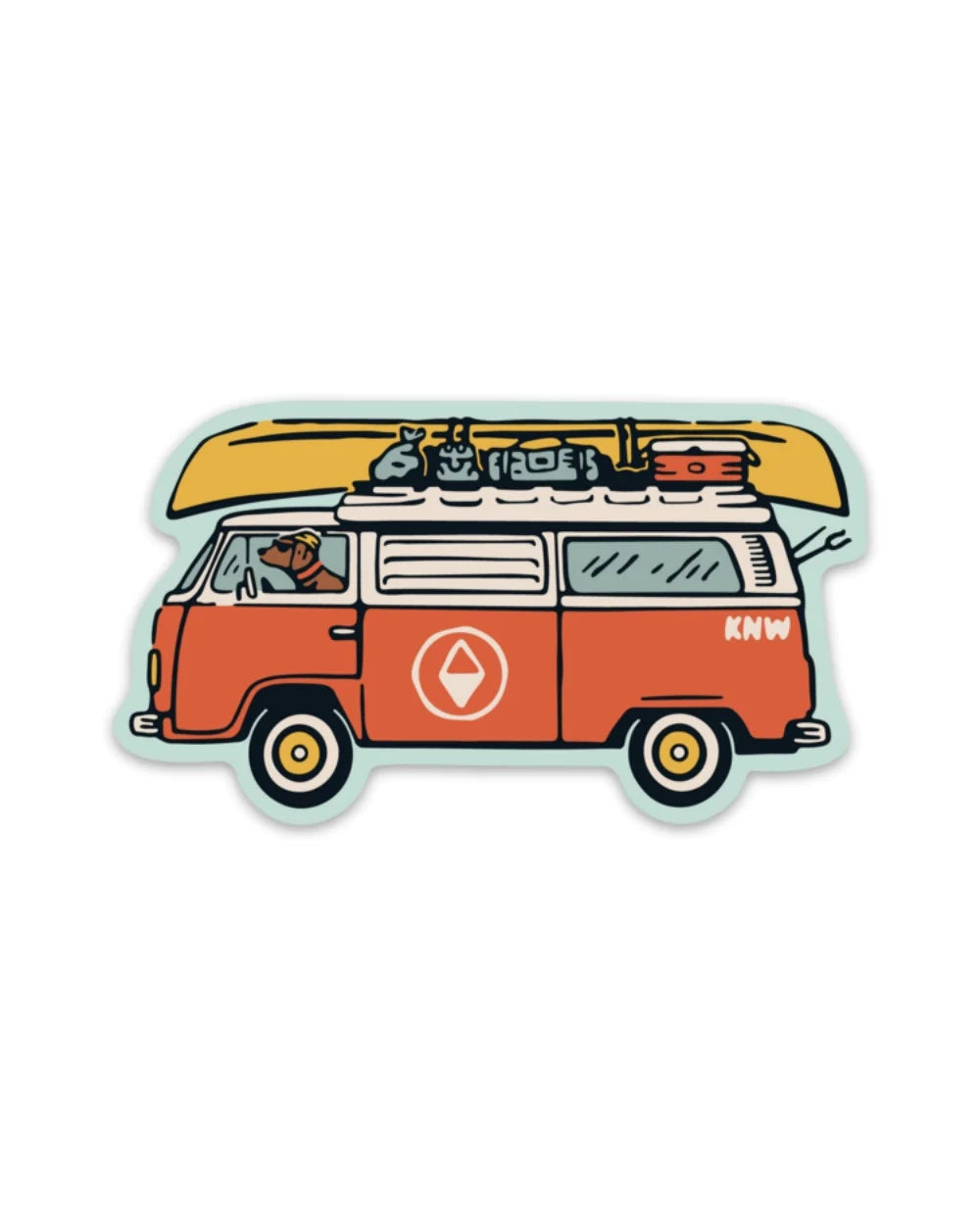 Born to Roam Pup Sticker