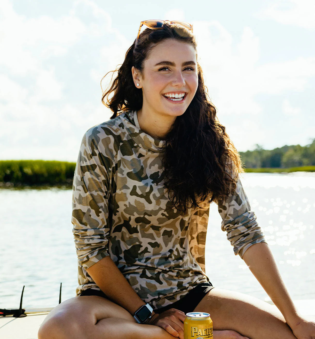 Lightweight sales camo hoodie