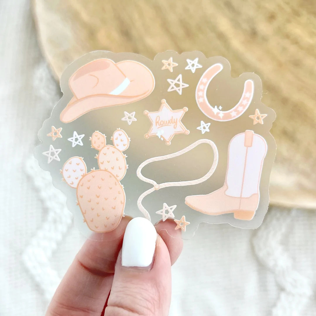 Clear Out West Sticker