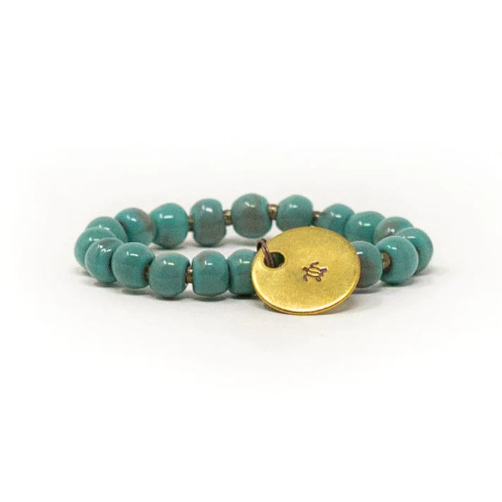 Simbi Jaded Inspirational Charm Bracelet | Sea Turtle