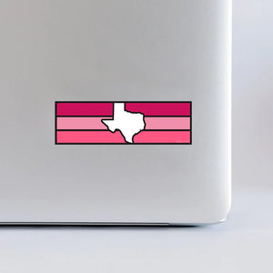 Texas Stripes Pink Sticker