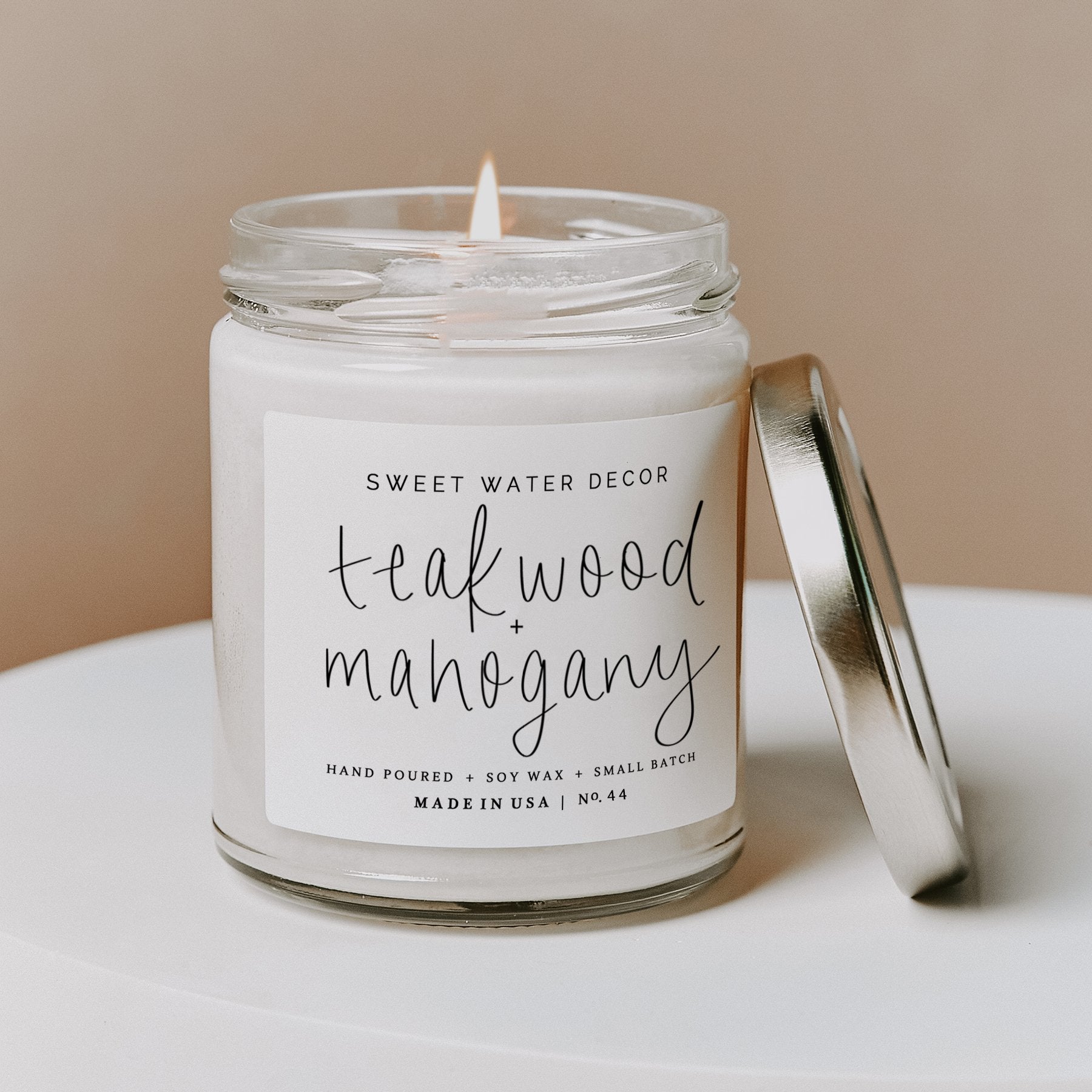 Teakwood and Mahogany Candle