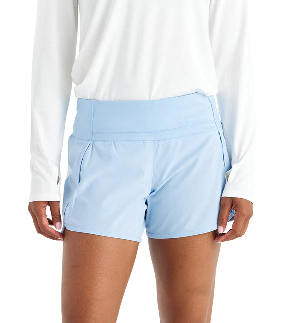 Free Fly Women's Bamboo Lined Breeze Shorts - 4" Inseam / Clear Sky