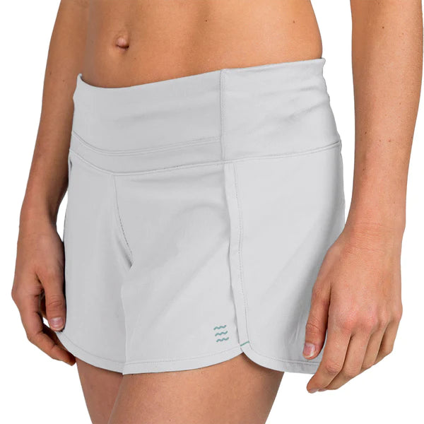 Free Fly Women's Bamboo Lined Breeze Shorts - 4" Inseam / Light Grey