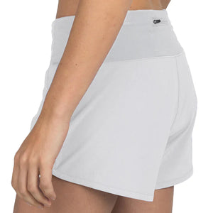 Free Fly Women's Bamboo Lined Breeze Shorts - 4" Inseam / Light Grey