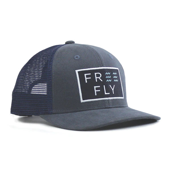 Free Fly Wave Trucker Hat | Washed Navy