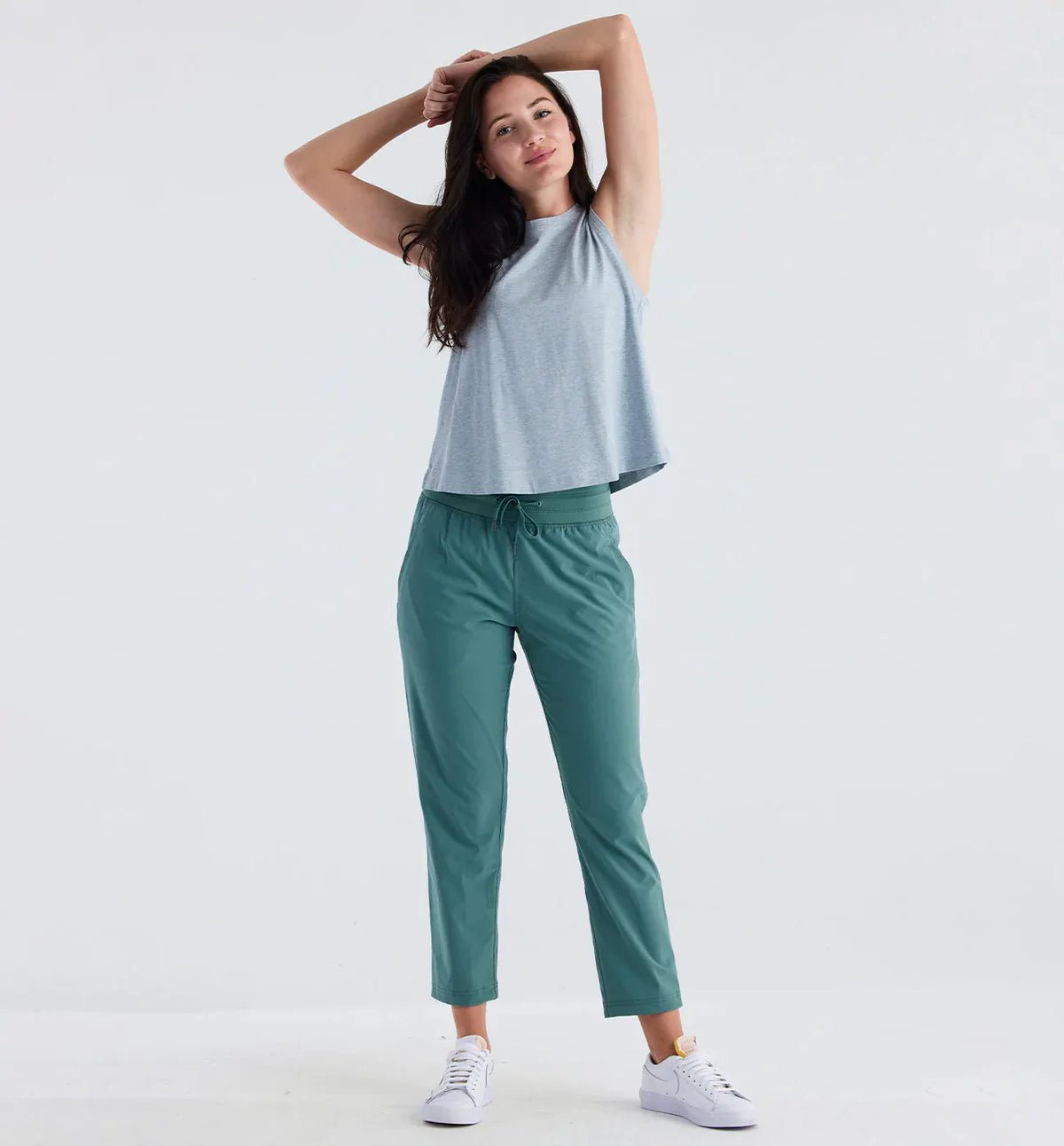 Free Fly Women's Breeze Cropped Pants - Sabal Green