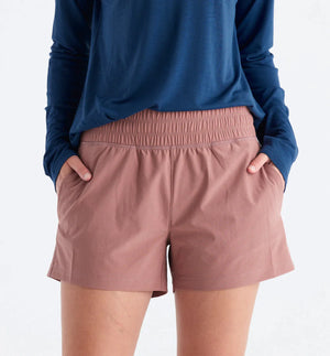 Free Fly Women's Pull On Breeze Shorts - Light Sangria