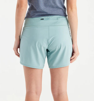 Free Fly Women's Bamboo-Lined Breeze Shorts - 6" Inseam / Sea Glass