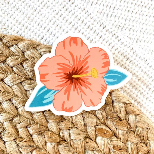 Hibiscus Flower Sticker