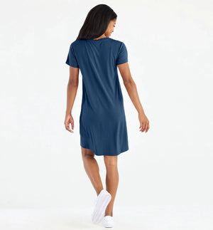 Free Fly Women's Bamboo Flex Pocket Dress - True Navy