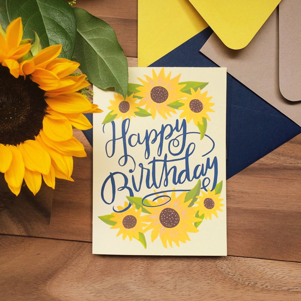 Sunflower Birthday Card