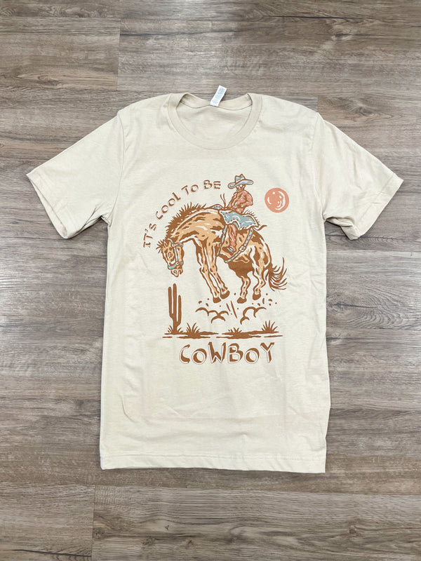 T-Shirt: Olg Stoic Cowboy S / Cream