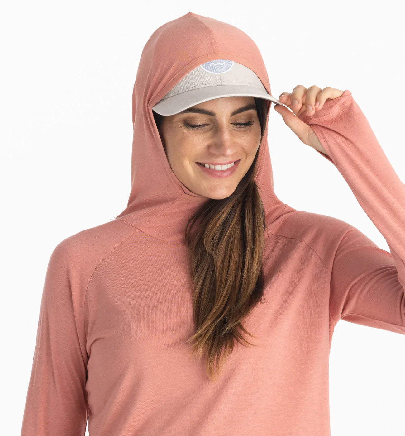 Free Fly Women's Lightweight Hoodie II -Bright Clay - Southern Sol