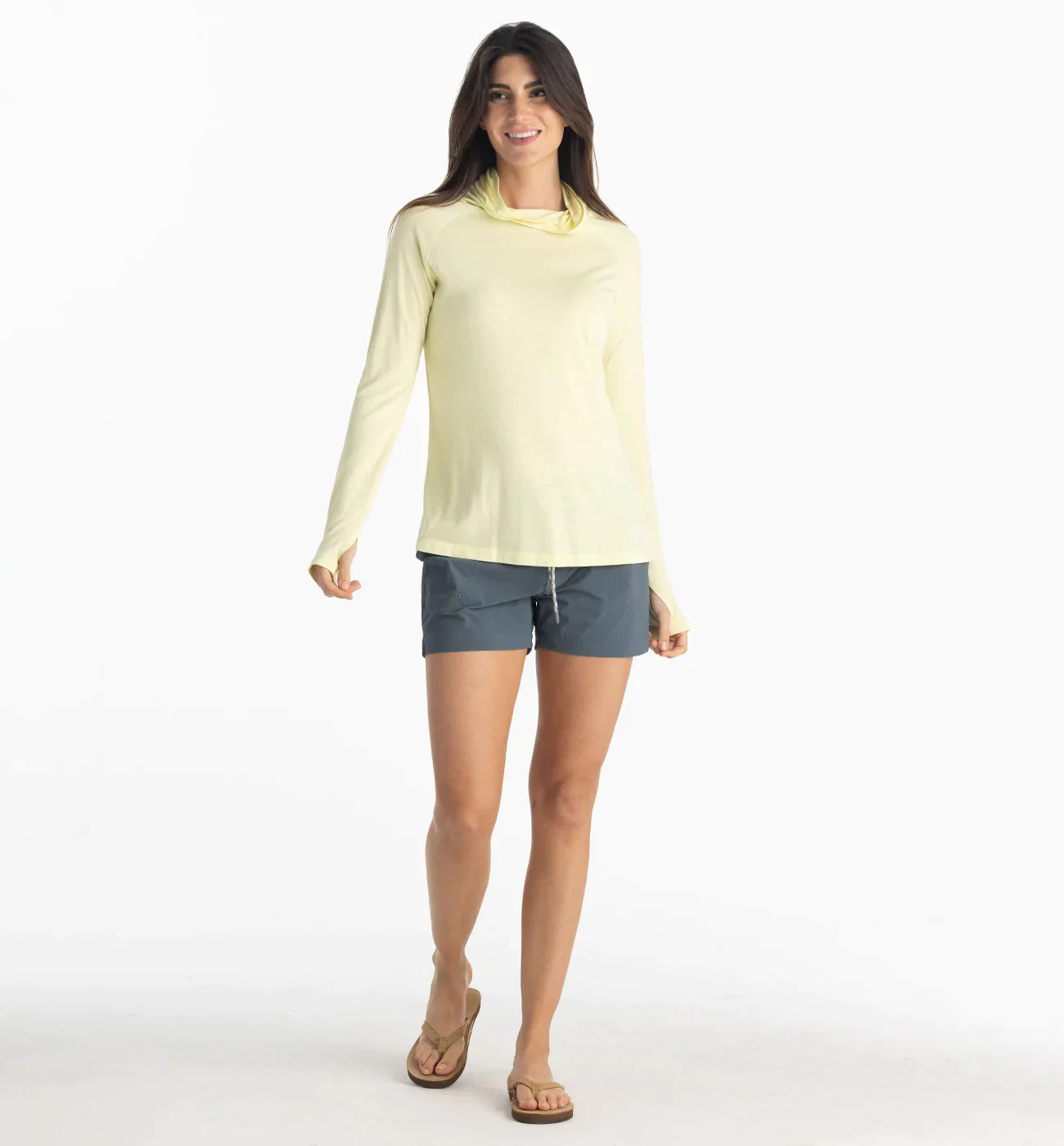 Free Fly Women's Lightweight Hoodie II - Washed Citrus