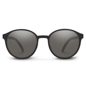 Suncloud Optics Low key Sunglasses Matte Black: Polarized Gray Lens