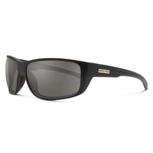 Suncloud Optics Milestone Sunglasses Matte Black: Polarized Gray Lens